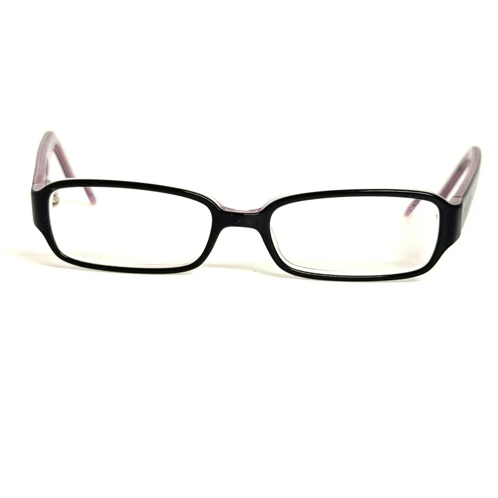 Miki Ninn Eyeglass Frames Black Purple Rectangular Acetate MN253 49-15-135